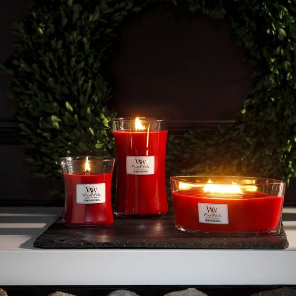 WoodWick Malá vonná svíčka Woodwick, Crimson Berries