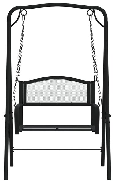 Zahradní houpačka 124 cm černá ocel