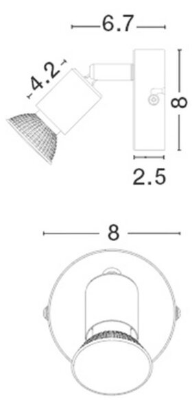NOVA LUCE bodové svítidlo BASE rezavý kov GU10 1x5W 230V IP20 bez žárovky 662001