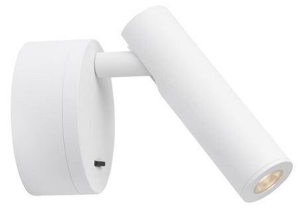 NOVA LUCE bodové svítidlo CLIP bílý hliník LED Philips 3W vypínač na těle 3000K IP20 9030201