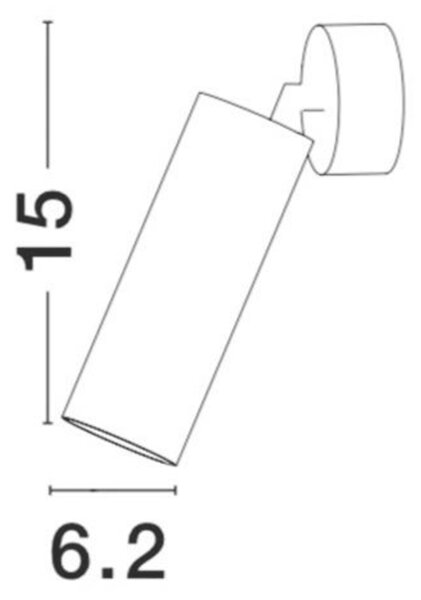 NOVA LUCE bodové svítidlo DEXTER bílý hliník GU10 1x10W 821602