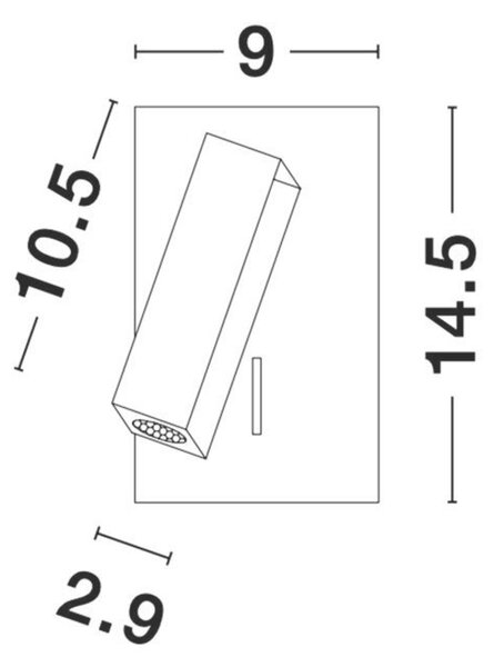 NOVA LUCE bodové svítidlo DONA černý hliník LED Cree 3W 230V vypínač na těle 3000K IP20 9081352