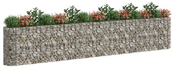 Gabionový vyvýšený záhon pozinkované železo 540 x 50 x 100 cm