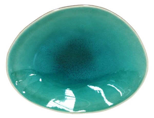 Modrý kameninový dezertní talíř COSTA NOVA RIVIERA 16 cm
