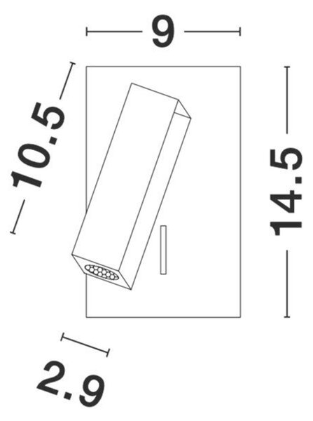 NOVA LUCE bodové svítidlo DONA bílý hliník LED Cree 3W 230V vypínač na těle 3000K IP20 9081351