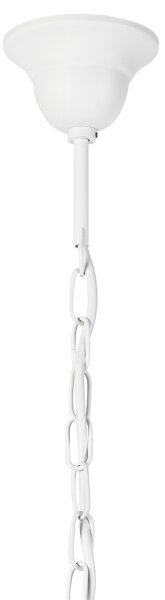 Lustr na řetězu DONATO 6xE14/40W/230V bílá