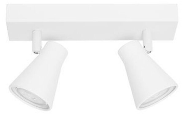 NOVA LUCE bodové svítidlo DUBLIN bílý kov GU10 2x10W 230V IP20 bez žárovky 9155811