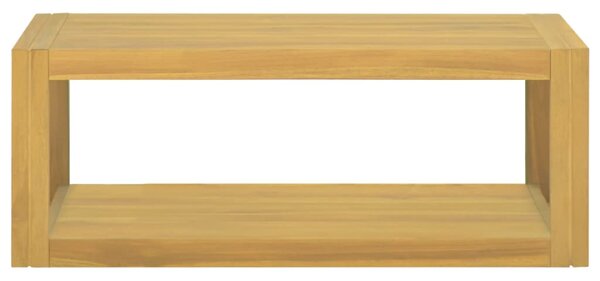 Nástěnná koupelnová skříňka 90 x 45 x 35 cm masivní teak