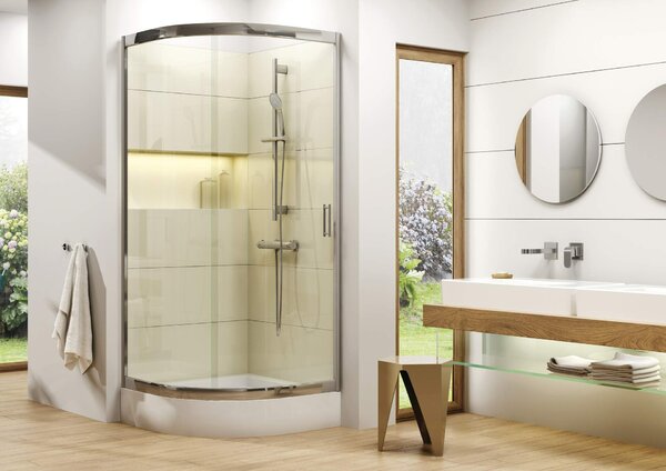 Deante Standard New půlkruhová sprchová vanička 90x90 cm bílá KTA_053B
