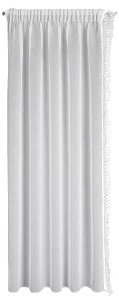 ZÁCLONA NA PÁSCE KIRA3, SADA 2KS 140X270 CM BÍLÁ