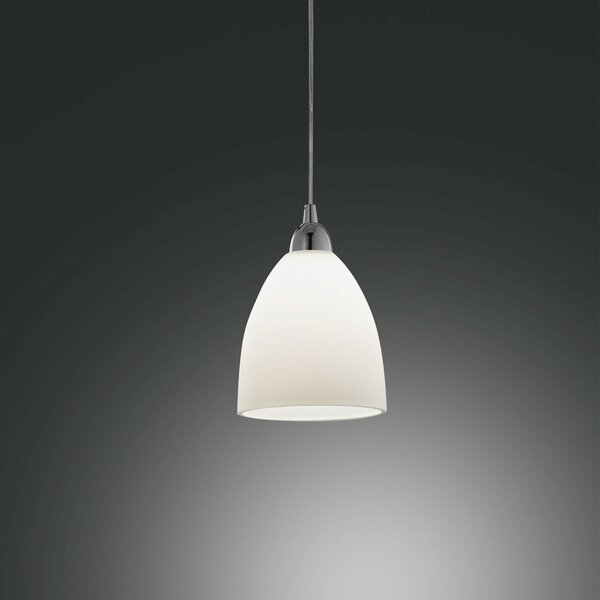Fabas 2907-44-102 Provenza 2907, závěsné svítidlo, 1x60W, kov, bílé stínítko, průměr 20cm