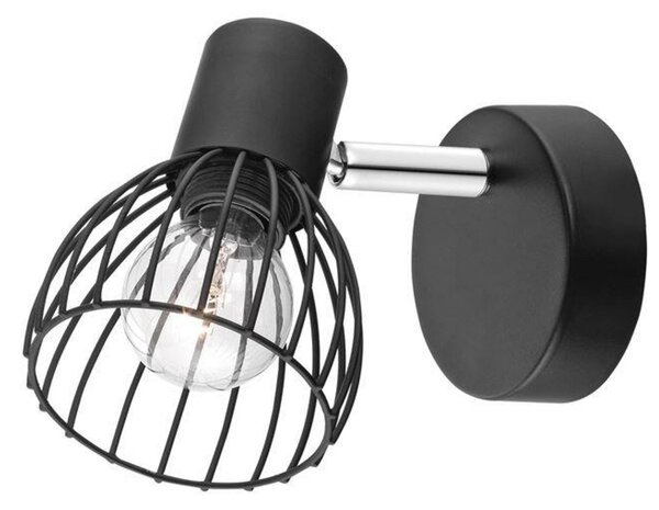 NOVA LUCE bodové svítidlo FIUMICINO matný černý kov E14 1x5W 230V IP20 bez žárovky 770010