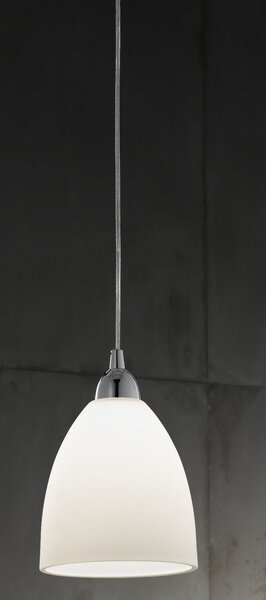 Fabas 2907-44-102 Provenza 2907, závěsné svítidlo, 1x60W, kov, bílé stínítko, průměr 20cm