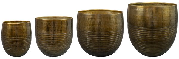 Ter Steege Sada 4 obalů Fabio brass antique D24 H25