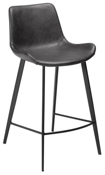 Dan-Form Vintage šedá koženková barová židle DanForm Hype 65 cm