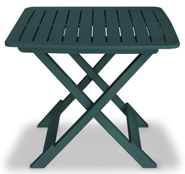 3dílný skládací bistro set plastový zelený