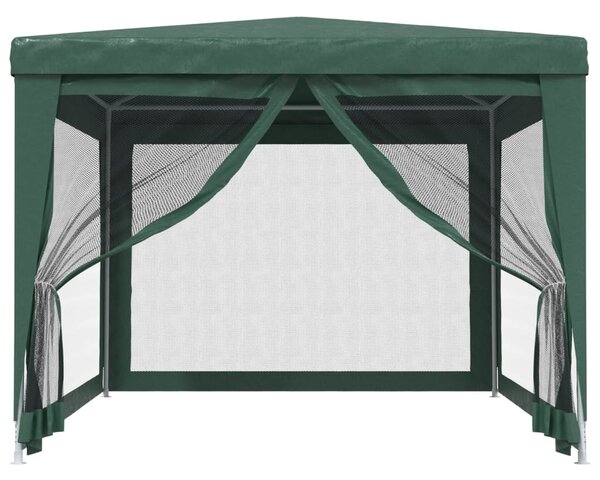 Party stan se 4 síťovanými bočnicemi zelený 3 x 4 m HDPE