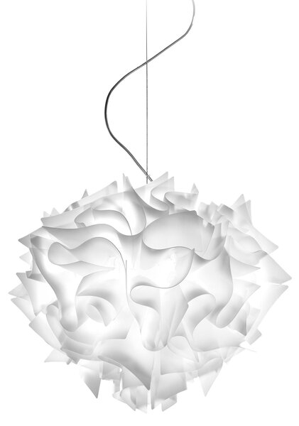 SLAMP VELSS00WHT01T00000EU Veli opal, závěsné svítidlo z bílého opalflexu, 2x12W E27, šířka 42cm
