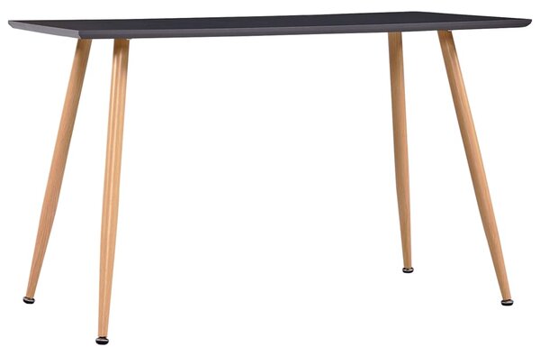 Jídelní stůl Dubasi - šedý a dubový - MDF | 120x60x74 cm