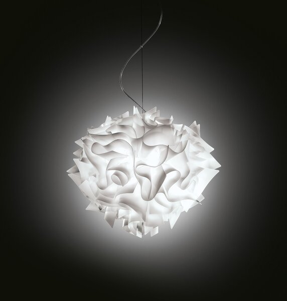 SLAMP VELSS00WHT01T00000EU Veli opal, závěsné svítidlo z bílého opalflexu, 2x12W E27, šířka 42cm