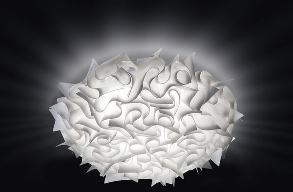 SLAMP VELCL00WHT00000000EU Veli opal large, stropní svítidlo z bílého opalflexu, 3x12W E27, prům. 78cm