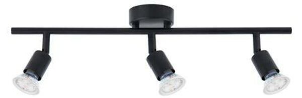 NOVA LUCE bodové svítidlo LUP saténový černý kov GU10 3x5W 230V IP20 bez žárovky 960007