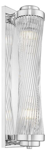 Zuma Line Luxusní nástěnné křišťálové svítidlo Sergio twist, v.57cm Barva: Matná zlatá