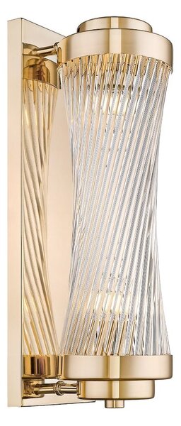 Luxusní nástěnné křišťálové svítidlo Sergio Twist, v.40cm Barva: Chrom