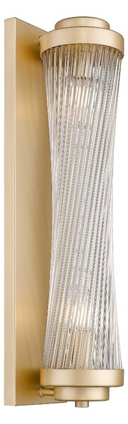 Zuma Line Luxusní nástěnné křišťálové svítidlo Sergio twist, v.57cm Barva: Matná zlatá