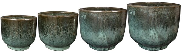 Ter Steege Sada 4 obalů Linne holly green D55 H47