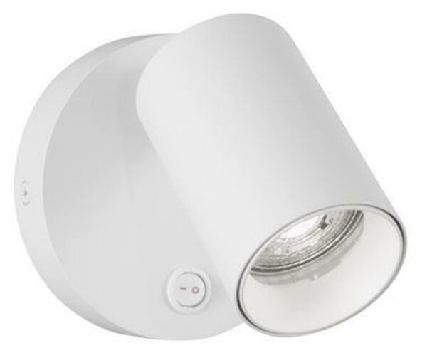 NOVA LUCE bodové svítidlo NET bílý hliník vypínač na těle GU10 1x10W IP20 220-240V bez žárovky 9011921