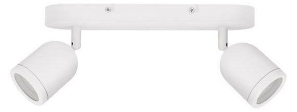 NOVA LUCE bodové svítidlo ORSON bílý kov GU10 2x10W 230V IP44 bez žárovky 9555816