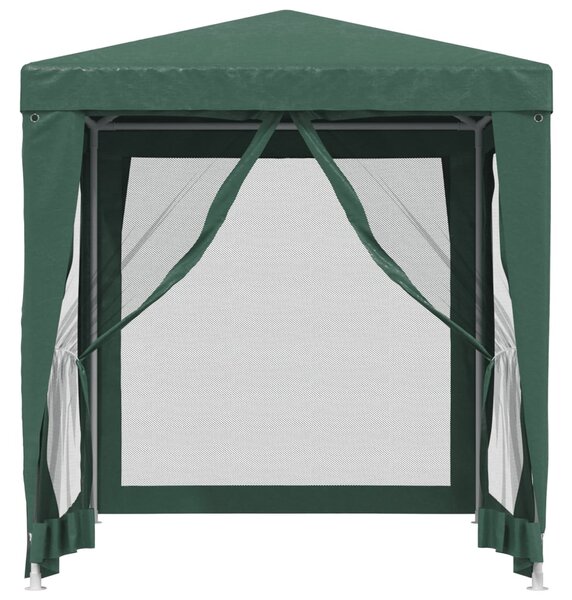 Party stan se 4 síťovanými bočnicemi zelený 2 x 2 m HDPE