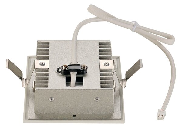 SLV 113292 Frame Curve LED, bílé zápustné svítidlo do zdi, 1x1W LED, 9x9cm, 3000K