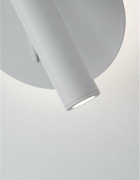 NOVA LUCE bodové svítidlo PENOR bílý hliník a akryl vypínač na těle LED Cree 9W 230V 3000K IP20 9081221