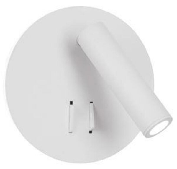 NOVA LUCE bodové svítidlo PENOR bílý hliník a akryl vypínač na těle LED Cree 9W 230V 3000K IP20 9081221