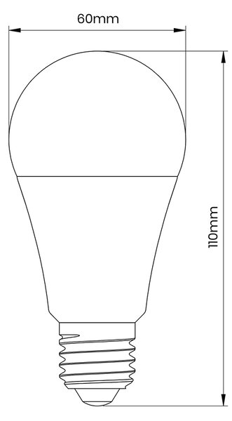 LED žárovka E27 teplá 3000k 6w 510 lm pohybový senzor