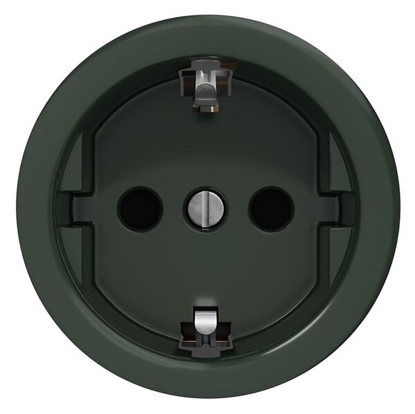 Reblig - Retro zásuvka domovní bez rámečku SCHUKO 230V/16A zelená
