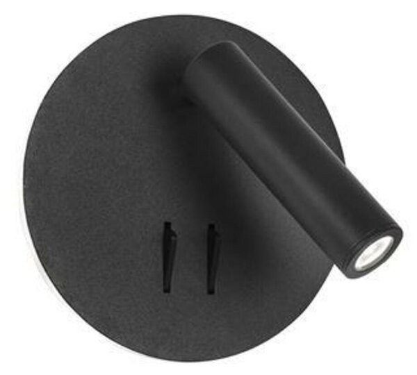 NOVA LUCE bodové svítidlo PENOR černá ocel a hliník akryl vypínač na těle LED Cree 9W 230V 3000K IP20 9081222