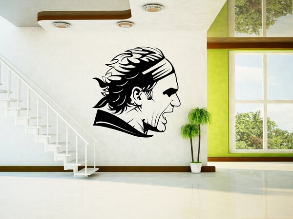 Roger Federer - Samolepka na zeď - 100x98cm