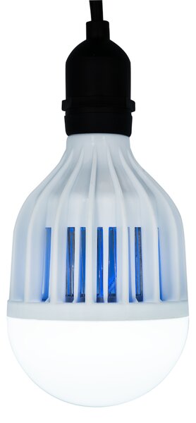 LED žárovka likvidující hmyz E27 studená 6500k 8w 800 lm