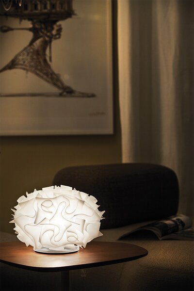 SLAMP VELTS00WHT00000000EU Veli opal table, stolní lampička z bílého opalfexu, 1x6W E14, prům. 32cm
