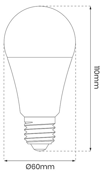 LED žárovka E27 RGB+CCT+DIM 8w 900 lm Wi-Fi