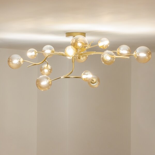 Brilagi - LED Přisazený lustr MISTEL 15xG9/3W/230V zlatá