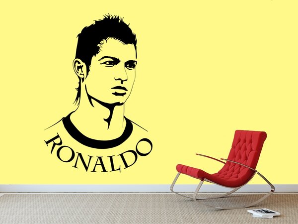 Cristiano Ronaldo - Samolepka na zeď - 100x68cm
