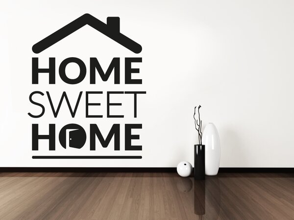 Home sweet home 2 - samolepka na zeď - 61x50cm