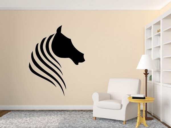 Kůň abstrakt - Samolepka na zeď - 126x100cm