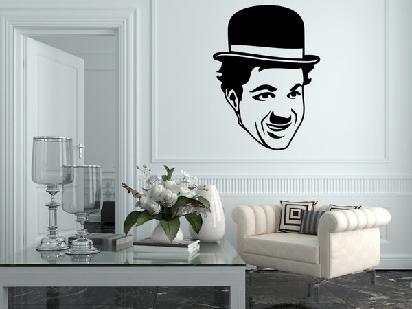 Charlie Chaplin 2 - Samolepka na zeď - 135x100cm