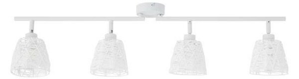 NOVA LUCE bodové svítidlo SION bílý kov bílý kabel E14 4x5W 230V IP20 bez žárovky 9155424