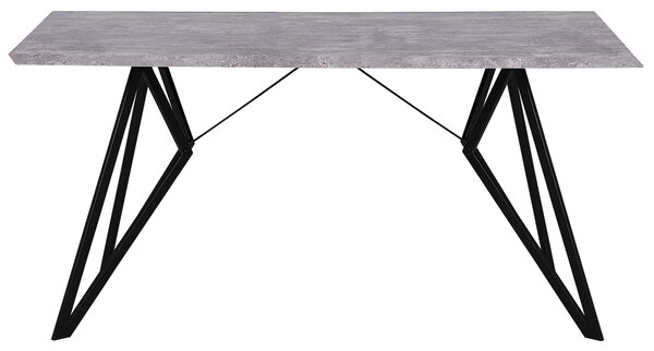 Jídelní stůl BUSCOT Šedý betonový efekt 160 cm 90 cm